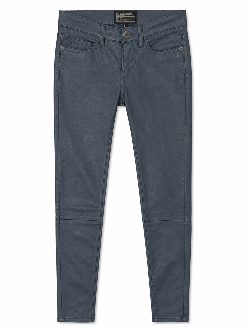 Current Elliott Leather Skinny Pants 24 Low Rise Y2K DoveTail